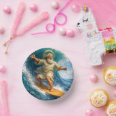 Surfing Moses biblical art disposable paper bowl ペーパーボウル (パーティー)