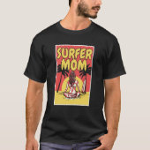 Surfing Mother Waves Surfboard Surfrider  Surfer M Tシャツ (正面)