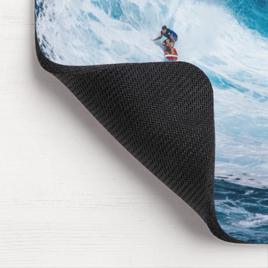 Surfing Mouse Pad Big Ocean Tunnel Wave Custom マウスパッド (コーナー)