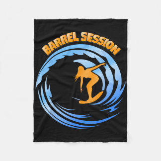 Surfing Rrel Wave Tubing West Coast Socal Norcal S フリースブランケット