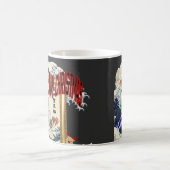 Surfing Santa Inspired by Hokusai コーヒーマグカップ (中央)