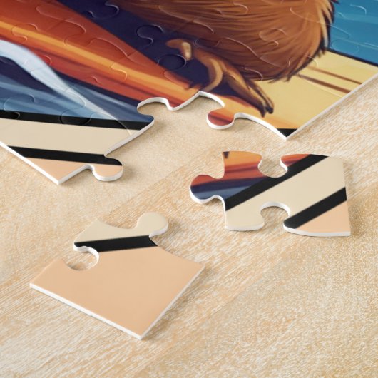 Surfing Sloth ジグソーパズル (側面)