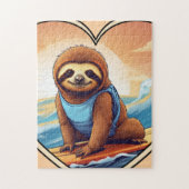Surfing Sloth ジグソーパズル (縦)