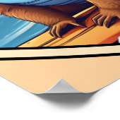 Surfing Sloth ポスター (角)