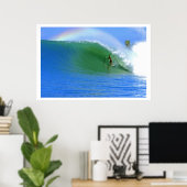 Surfing The Perfect Wave Poster ポスター (ホームオフィス)