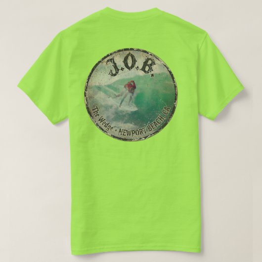 Surfing The Wedge - Jamie O'Brien J.O.B. Tシャツ (デザイン裏面)