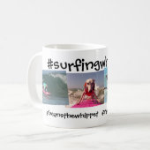 #surfingwhippetsのマグ コーヒーマグカップ (正面左)