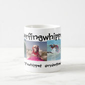 #surfingwhippetsのマグ コーヒーマグカップ (中央)