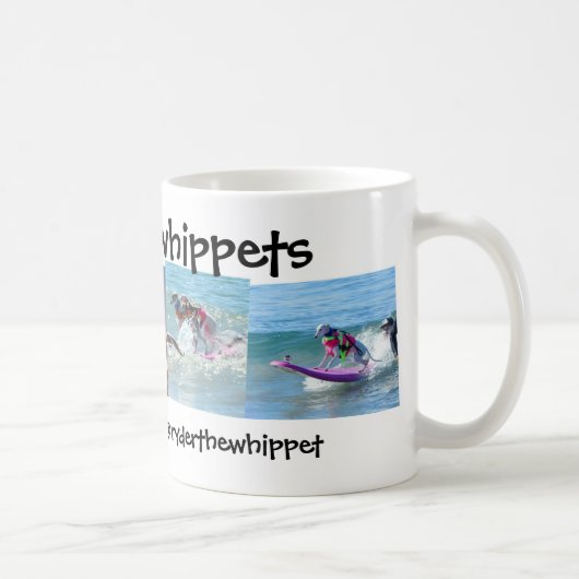 #surfingwhippetsのマグ コーヒーマグカップ (右)