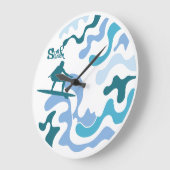 SURFMMER ANGELA SURF BY MASANSER PIXELAT ラージ壁時計 (傾斜)