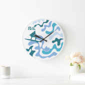 SURFMMER ANGELA SURF BY MASANSER PIXELAT ラージ壁時計 (ホーム)