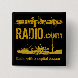 surfpirateRADIOドットコムはボタンがかかります 缶バッジ