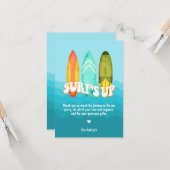 Surfsアップサーフボード誕生日ありがとう カード (正面/裏面インサイチュ)