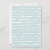 Surfsアップビーチ子供の誕生日パーティー 招待状 (裏面)