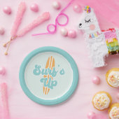 Surfsアップビーチ誕生日紙プレート ペーパープレート (パーティー)