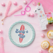 Surfsアップビーチ誕生日紙プレート ペーパープレート (パーティー)