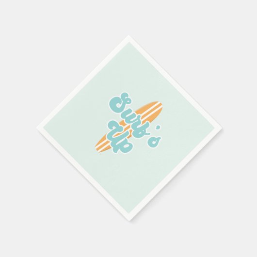 Surfsアップビーチ誕生日 スタンダードカクテルナプキン (角)