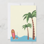 Surfsアップビーチ1st誕生日招待状 招待状 (裏面)