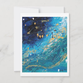 Surfs Upカード抽象芸術絵画の シーズンカード
