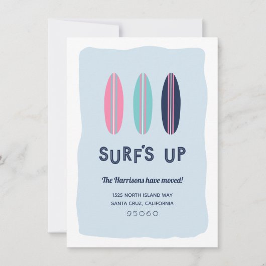 Surf's Upビーチの動きのお知らせ 案内状 (正面)