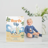 Surfs Upビーチ1st誕生日パーティー写真 招待状 (スタンド正面)