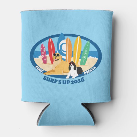 Surfs Up 2026 Can Coozie 缶クーラー (正面)