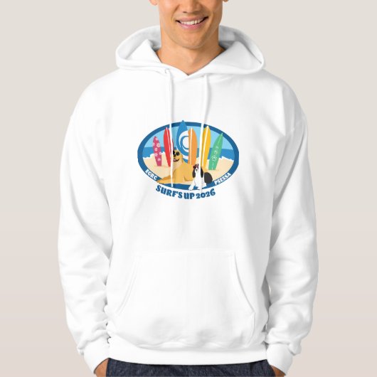 Surfs Up 2026 Hoodie パーカ (正面)