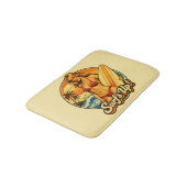 Surf's Up Bikini Pin-Up | Retro Surf Shop Graphic バスマット (アングル)