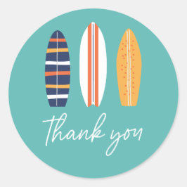 surfs up BOYサーフボードビーチ誕生日パーティーフェイスアップ ラウンドシール