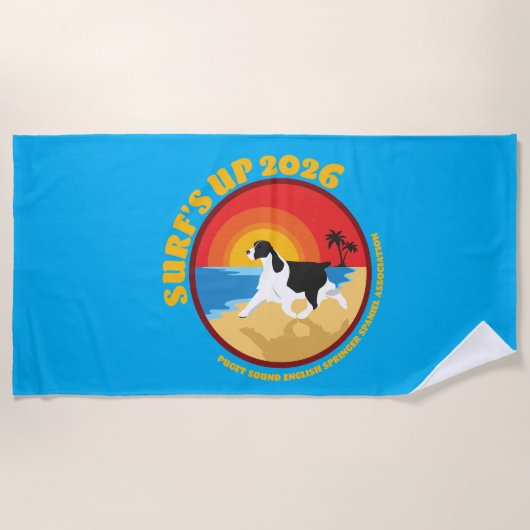 Surfs Up ESS  Beach Towel ビーチタオル (正面)