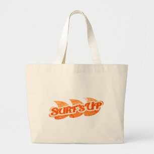 "Surf's Up" orange surfers tote bag ラージトートバッグ
