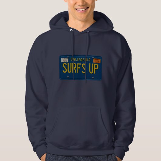 Surfs Up Retro 1969 California License Plate Surf パーカ (正面)
