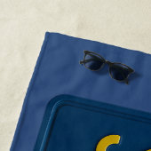 Surfs Up Retro 1969 California License Plate Surf ビーチタオル (インサイチュ)