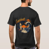 Surfshade Vintage Sunset Wave Graphic Shirt | レトロ Tシャツ (裏面)