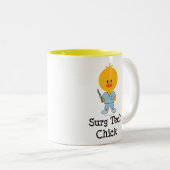 Surgの技術のひよこのマグ ツートーンマグカップ (正面右)