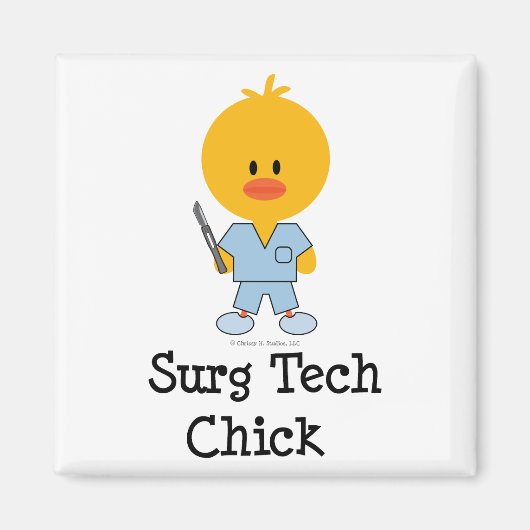 Surg Tech Chickマグネット マグネット (正面)