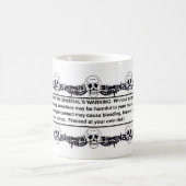 Surgeanの概要の警告 コーヒーマグカップ (中央)