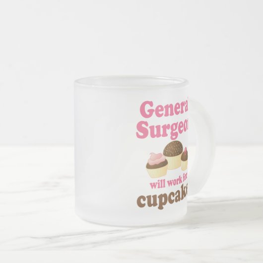 Surgeonおもしろいな大将 フロストグラスマグカップ (正面右)