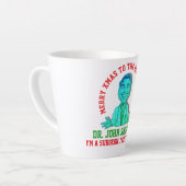 Surgeon Cartoon Art For Postgrad Students カフェラテマグ (左アングル)