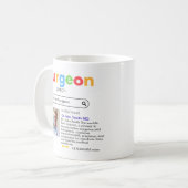 SURGEONS DOCTORS antistress Google search bar  コーヒーマグカップ (正面左)
