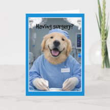 Surgeons Hands Get Well Card  SE-1
