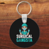 Surgical Gangsta Surgical Tech Technologist Scrub  キーホルダー (正面)