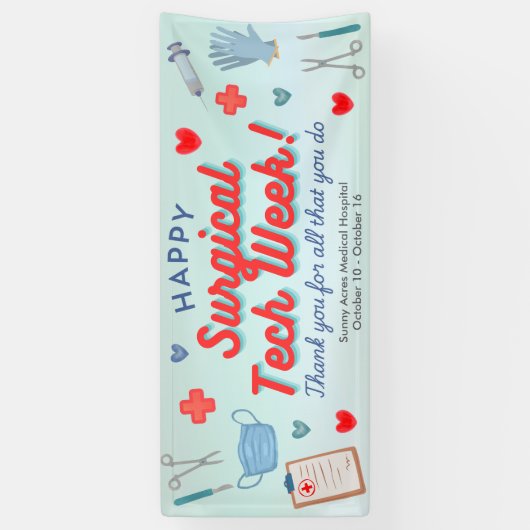Surgical Tech Appreciation Week Banner 横断幕 (縦)
