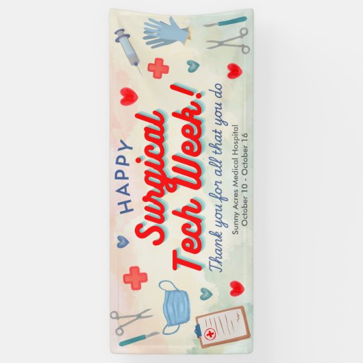 Surgical Technician Appreciation Week Banner 横断幕 (縦)