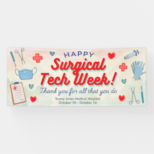 Surgical Technician Appreciation Week Banner 横断幕 (横)