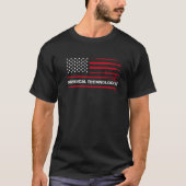 Surgical Technologist American Flag Surgery Tech Tシャツ (正面)