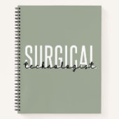 Surgical Technologist Med Surg Tech Surgery Tech ノートブック (正面)