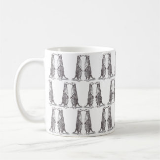 SURICATA. MEERKAT. - PATTERN コーヒーマグカップ