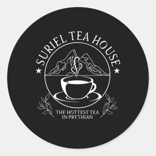 Suriel Tea Co Spill The Tea Tea Drinker Tea ラウンドシール (正面)