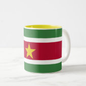 Suriname Flag ツートーンマグカップ (正面右)